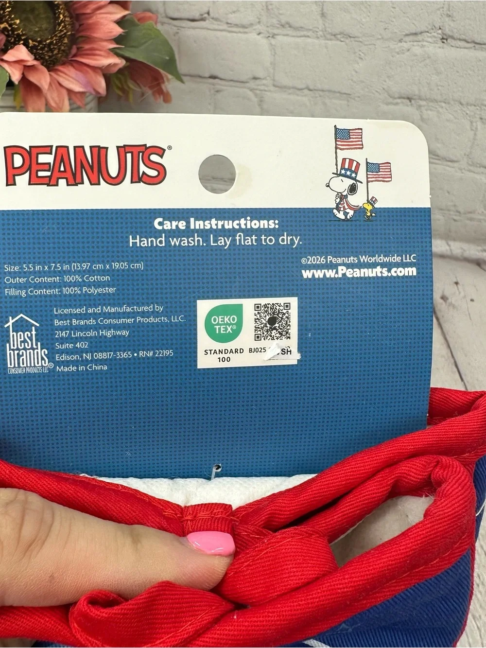 NWT Peanuts Snoopy Kitchen Towels mini oven mitts patriotic firework summer